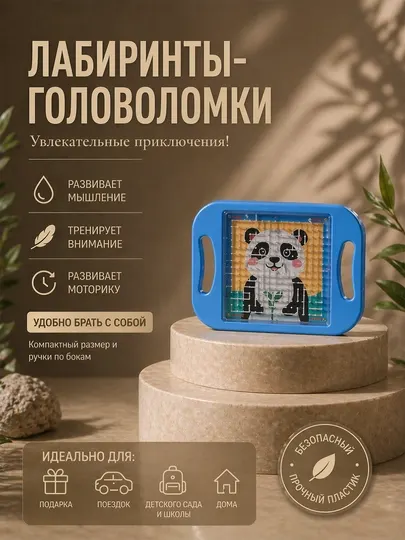 Детская игрушка лабиринт-головоломка, ручная развивающая игра для детей