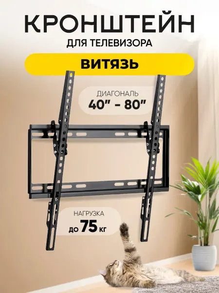 Кронштейн для телевизора Витязь на стену до 75 кг