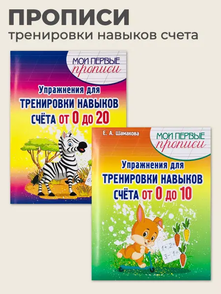 ПринтБук Пропись-тренажер упражнения для навыков счета