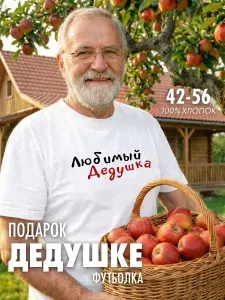 Футболка Любимый дедушка подарок от внуков