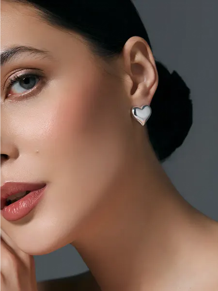 WeTrends Серьги сердце бижутерия