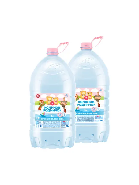 Калинов Родничок Вода для детей, 2 шт х 6 л