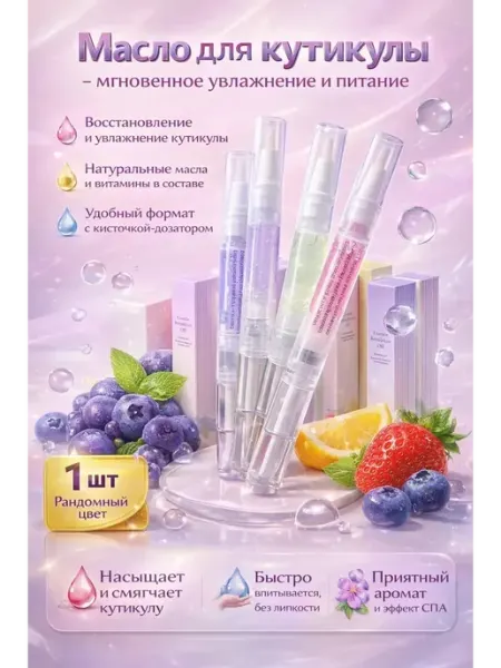 ЖА01 Масло для кутикулы с витаминами — восстановление и питание н…