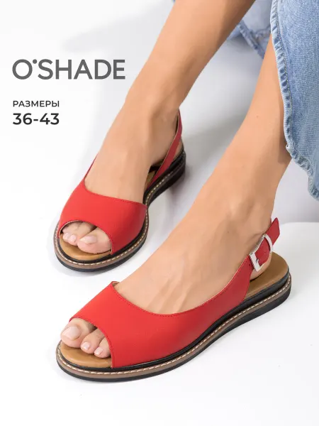 O`SHADE Красные босоножки женские летние