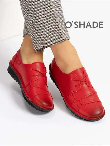 O`SHADE Полуботинки женские красные