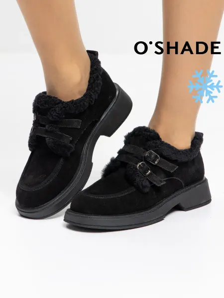 O`SHADE Полуботинки женские зимние черные