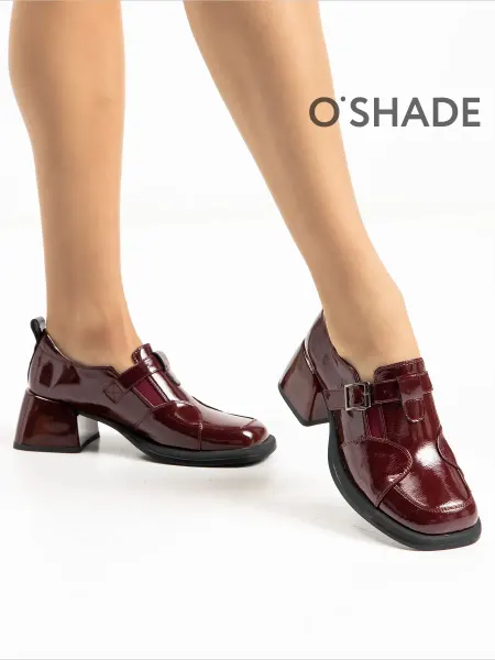 O`SHADE Полуботинки женские бордовые