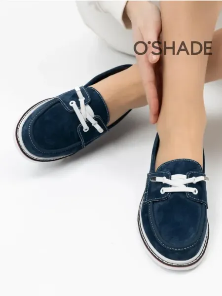O`SHADE Мокасины замшевые женские