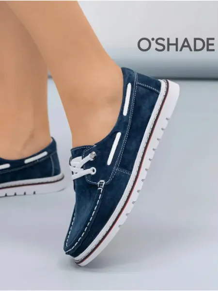 O`SHADE Мокасины замшевые женские