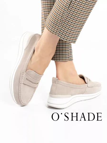 O`SHADE Мокасины женские замшевые