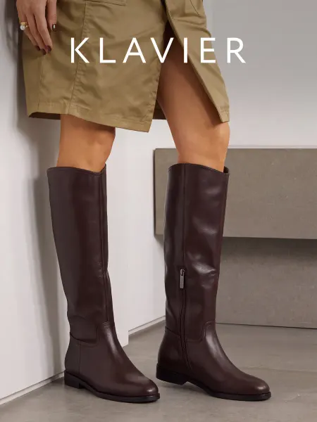 KLAVIER Сапоги коричневые женские демисезонные
