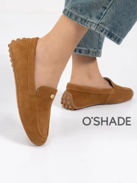 O`SHADE Мокасины коричневые женские летние