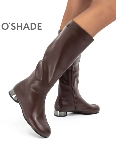 O`SHADE Сапоги коричневые женские демисезонные