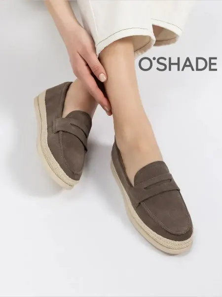 O`SHADE Мокасины женские замшевые