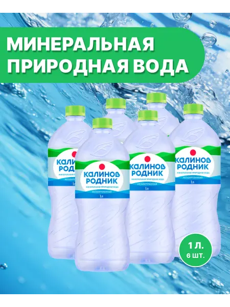 Калинов Питьевая вода родник, 1л, 6шт
