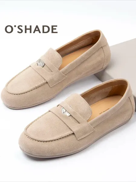 O`SHADE Мокасины женские замшевые