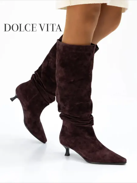 DOLCE VITA Сапоги бордовые женские