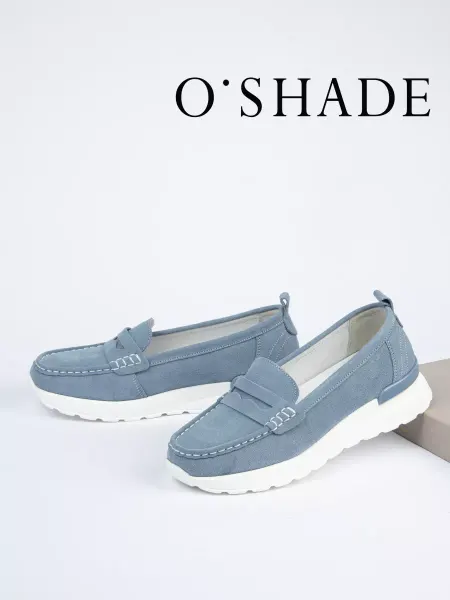 O`SHADE Мокасины женские замшевые