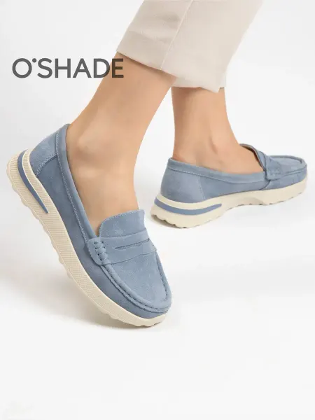 O`SHADE Мокасины женские замшевые