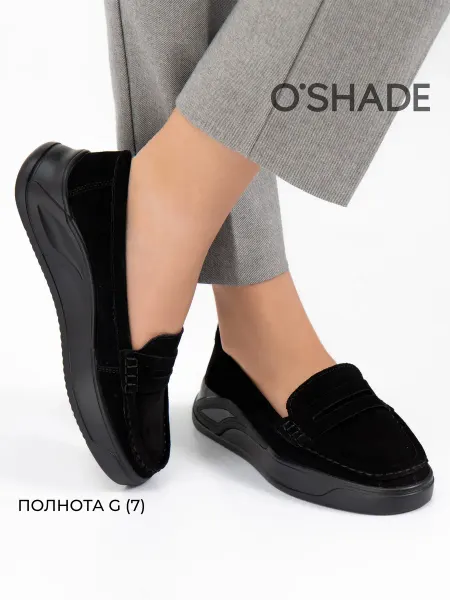 O`SHADE Мокасины женские замшевые