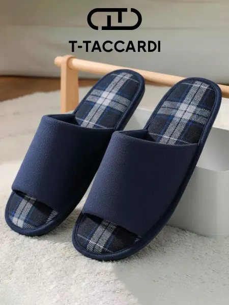 T.TACCARDI Тапочки мужские домашние черные