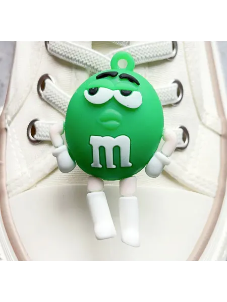 KOMPLETE Украшение для кроссовок зеленый m&m