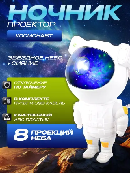 ВС_ВСЕ по Вкусам Ночник детский проектор звездное небо