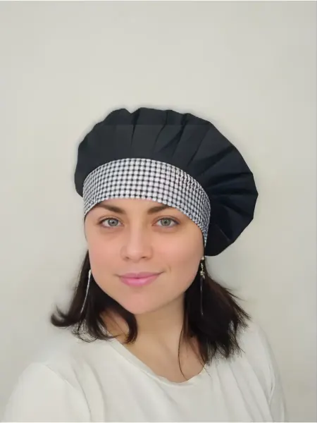 Колпак поварской на липучке