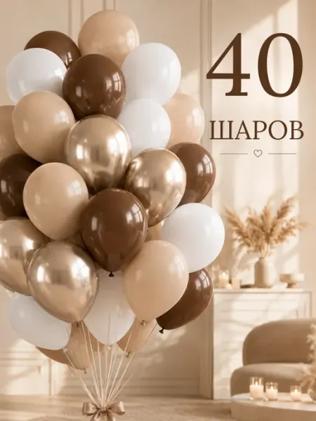 Балуния Набор воздушных шаров 40 штук