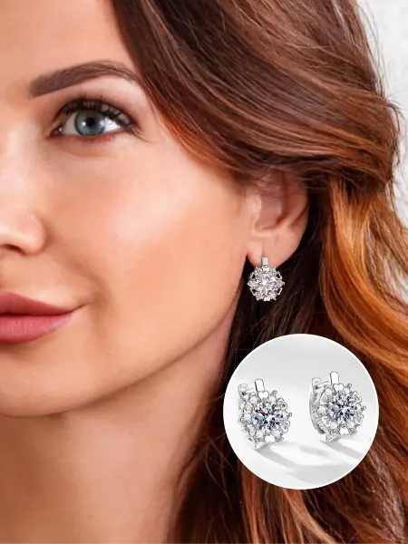 Maxi&Mi shop Серьги бижутерия с камнями
