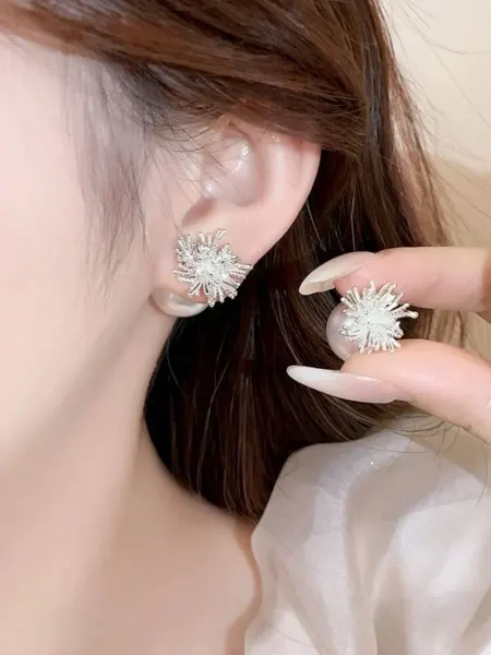 Luckys shop Серьги с жемчугом Бижутерия