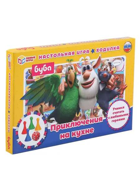 Умные игры Настольная игра-ходилка "Буба. Приключения на кухне"