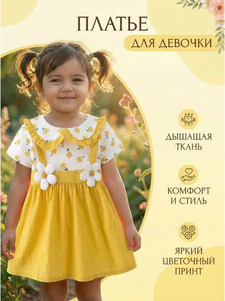 Tokari Платье для новорожденных с цветочками