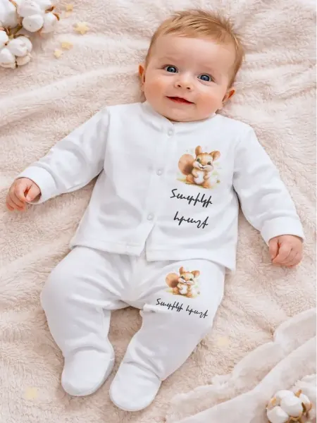 JorBaby Детский комплект для новорождённых (кофта и ползунки)