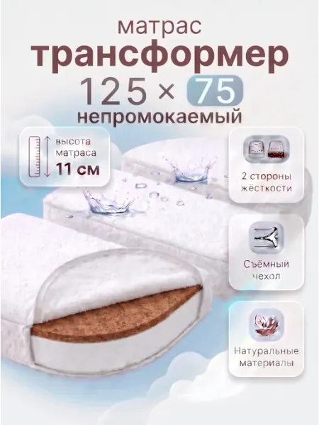 Comfy-meb Непромокаемый матрас-трансформер для новорожденных
