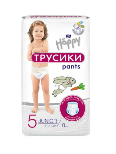 BELLA Подгузники-трусики детские Baby 11-18 кг 10 шт