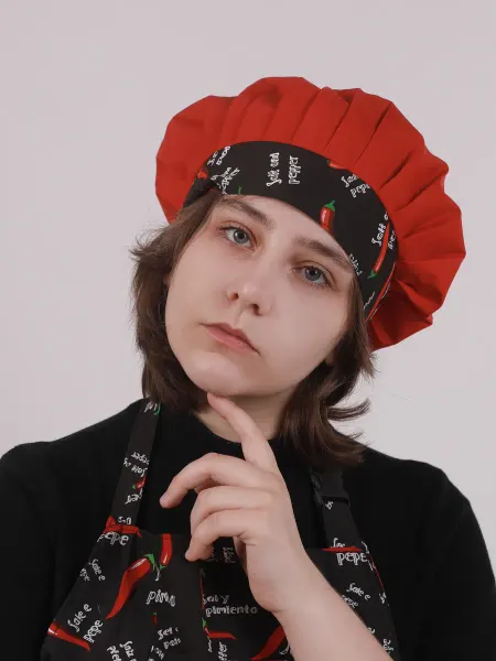 Колпак поварской на липучке