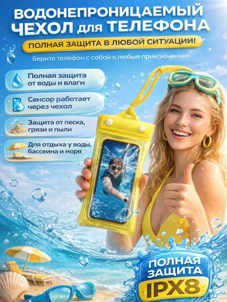Наз01 Водонепроницаемый чехол для телефона