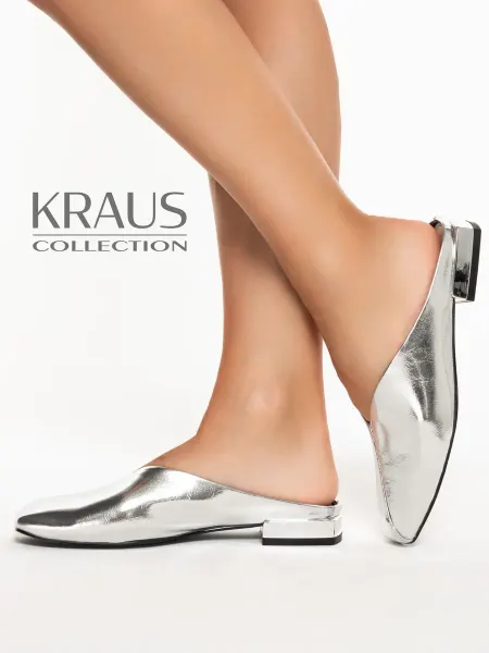 KRAUS Collection Мюли женские серебристые
