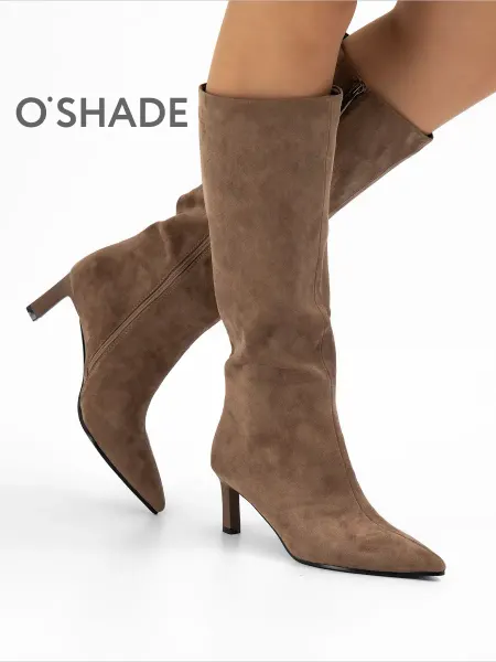 O`SHADE Сапоги демисезонные женские коричневые