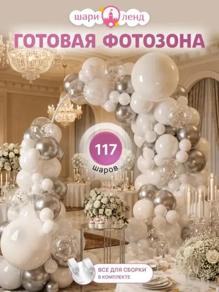 ШариЛенд Воздушные шары набор для фотозоны