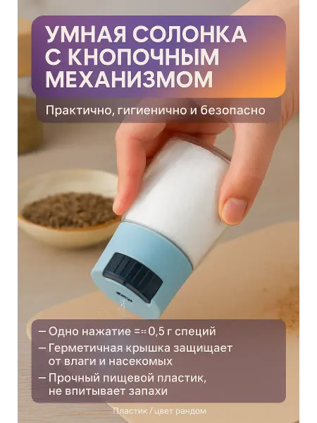 Берри1383 Баночка для специй и соли с дозатором
