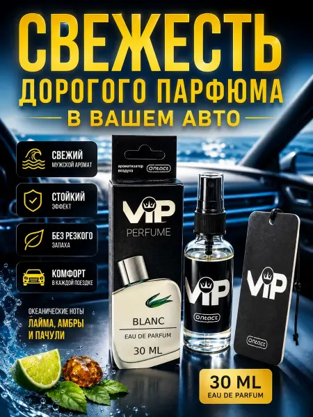 МИИРАА3189 Автомобильный парфюм мужской стойкий 30мл
