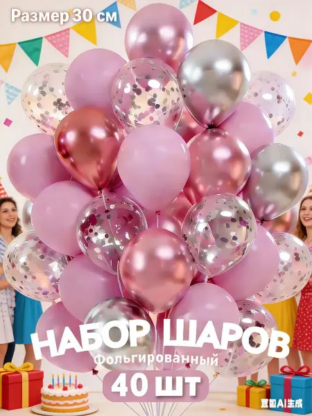 Набор воздушных шаров Фотозона для праздника