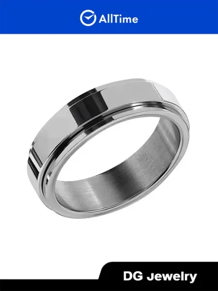 DG Jewelry Кольцо стальное бижутерия