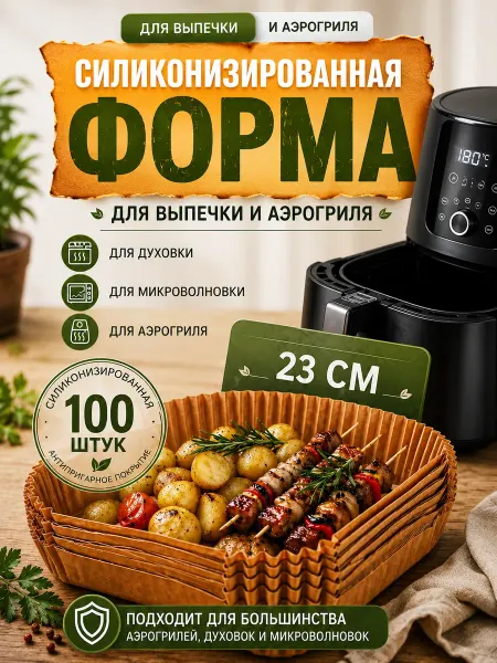 Пергаментная форма для аэрогриля 100 штук