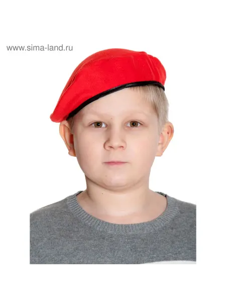 Sima-land Берет карнавальный детский, р. 52-54, красный