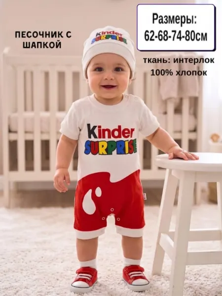 Детская одежда для новорожденных, хлопок, летний комбинезон-слипоны