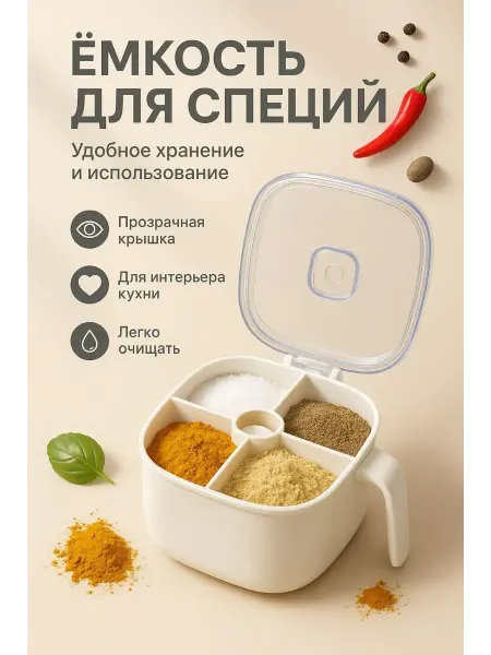 СМС Контейнер-органайзер для специй с разделителями