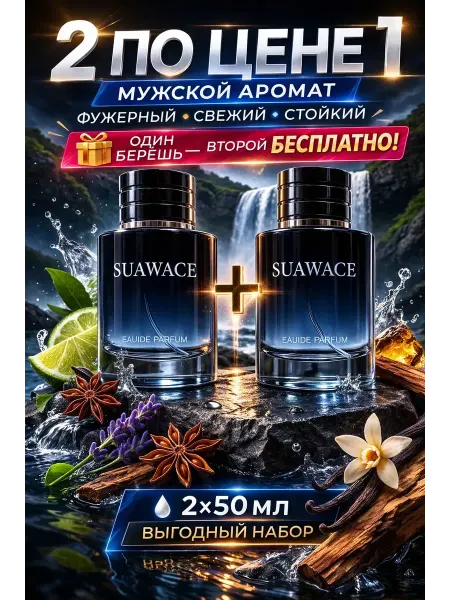 Мужской парфюм Suawace 2×50 мл